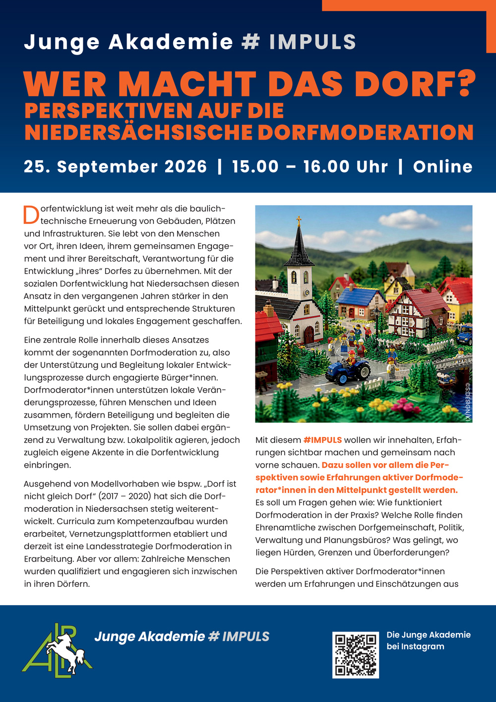 Junge Akademie - Wer macht das Dorf am 25.9.2026